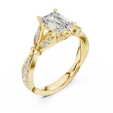 Gold Ring DDLR-257, Yellow Gold, view 2