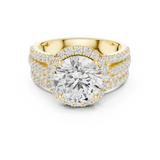 Gold Ring DDLR-289, Yellow Gold, view 4