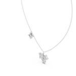 Gold Pendant GPD-0024, White Gold, view 2