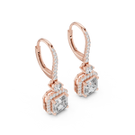 Gold Earrings 9-10001E_23, Rose Gold, view 2