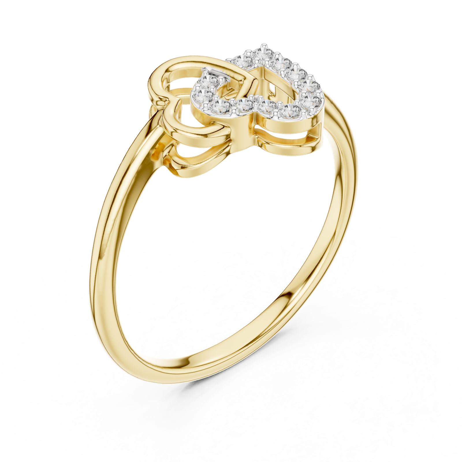 Gold Ring 12-10064@L, Yellow Gold, view 2