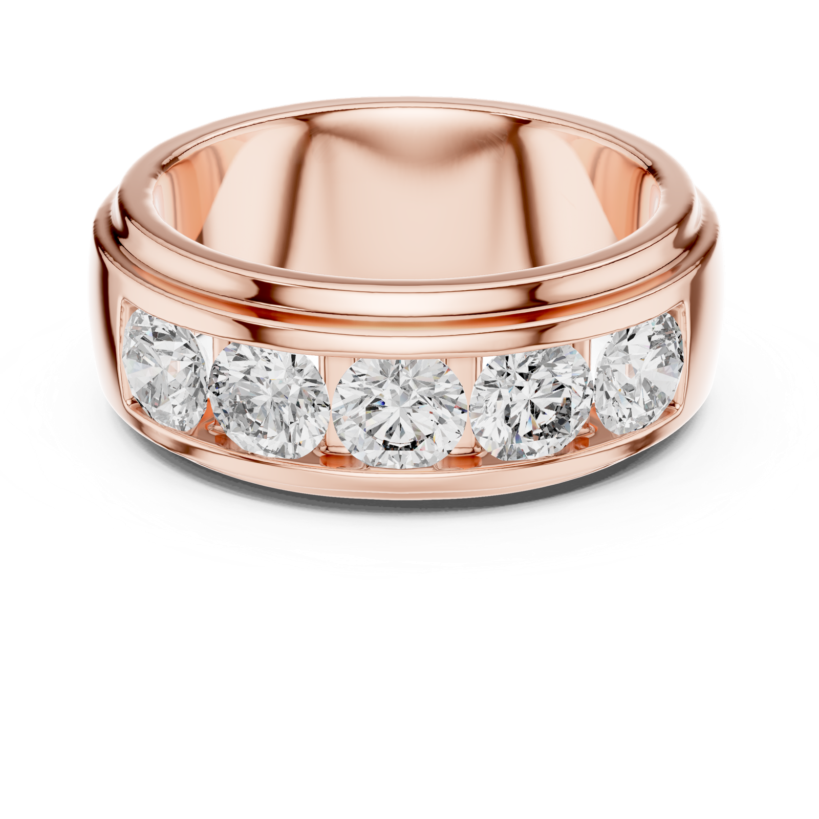 Gold Ring L03-1176, Rose Gold, view 4