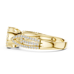 Gold Ring DDLR-755, Yellow Gold, view 3