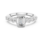 Gold Ring DDLR-1068, White Gold, view 4
