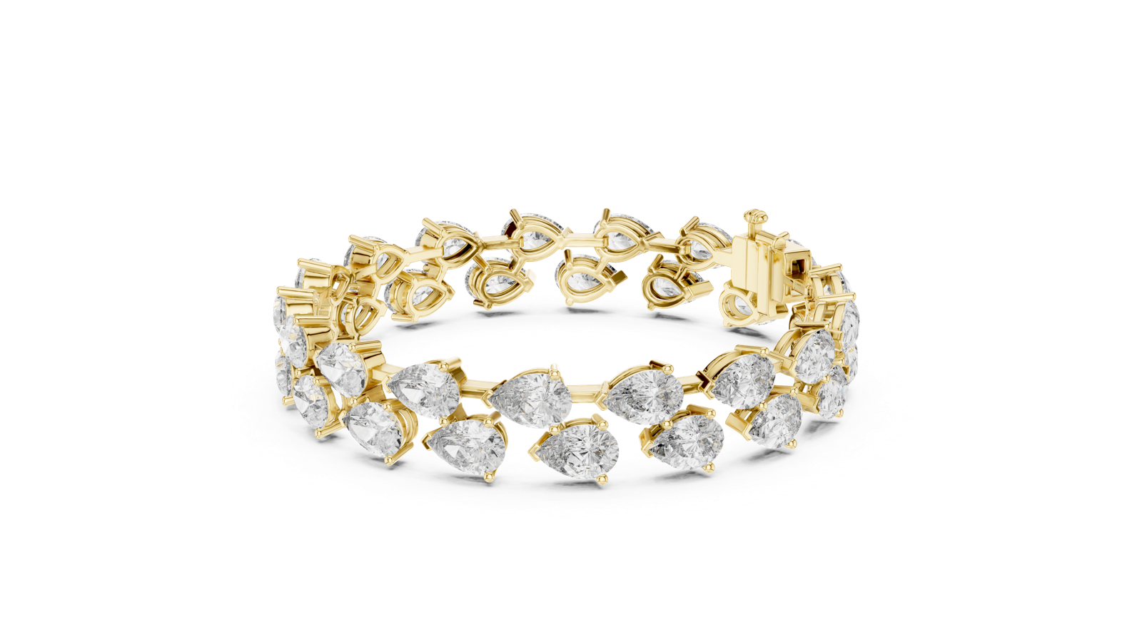 Gold Bracelet 25-CAD, Yellow Gold, view 1