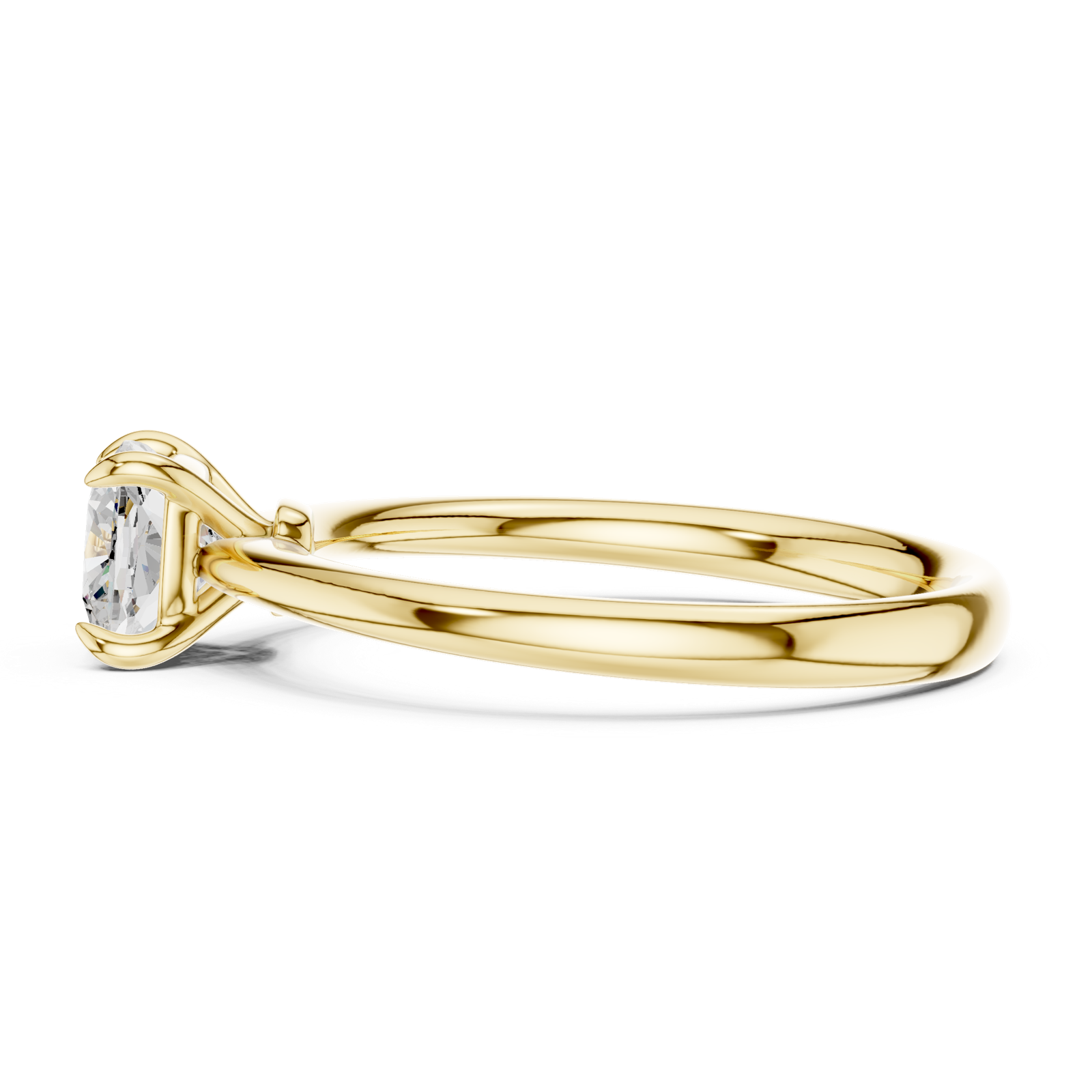 Gold Ring DDLR-799, Yellow Gold, view 3