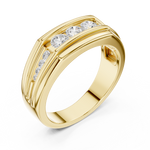 Gold Men's Ring GGR-0018, Yellow Gold, view 2