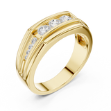 Gold Men's Ring GGR-0018, Yellow Gold, view 2