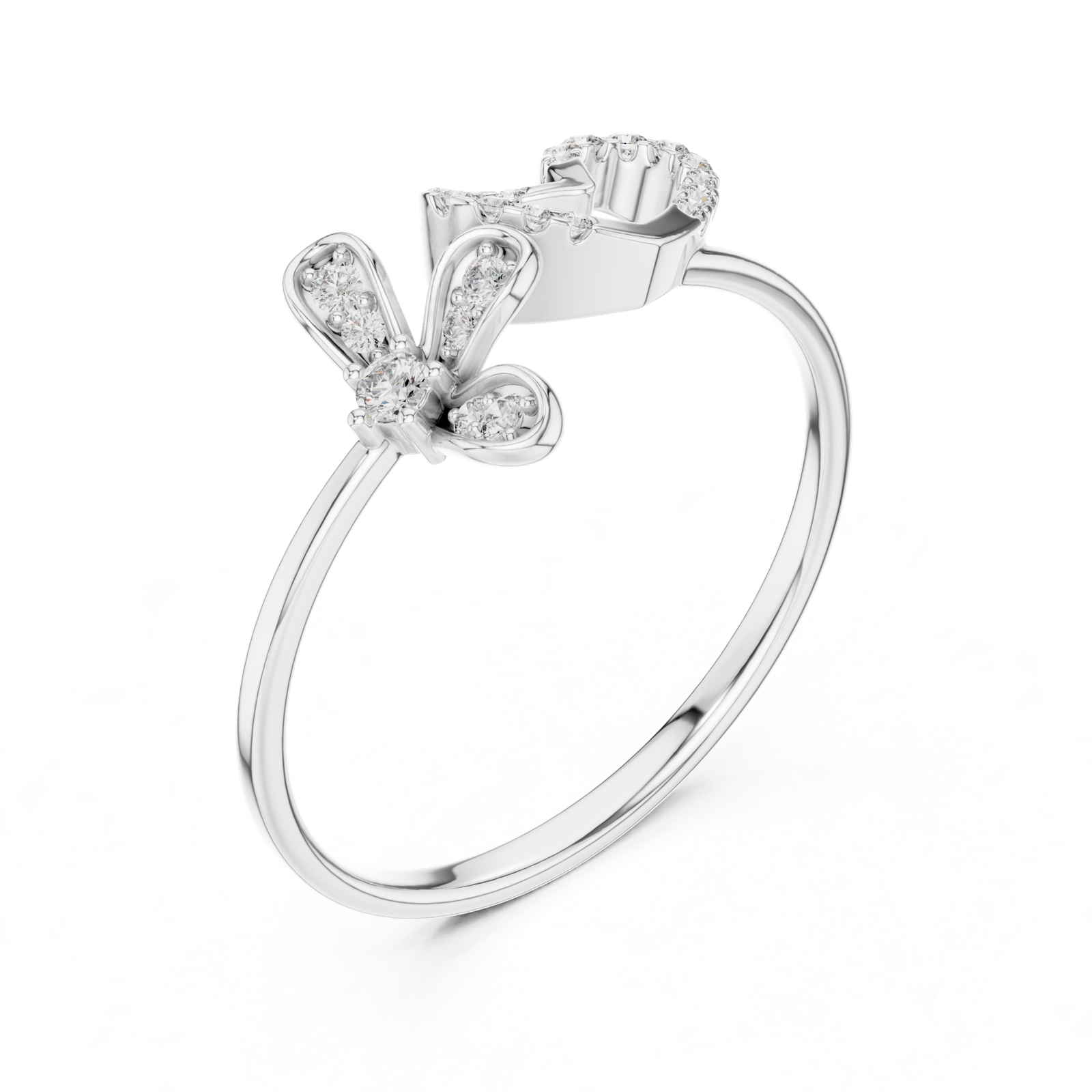 Gold Ring 1 (242), White Gold, view 2