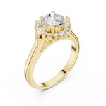 Gold Ring DDLR-334, Yellow Gold, view 2