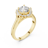 Gold Ring DDLR-334, Yellow Gold, view 2