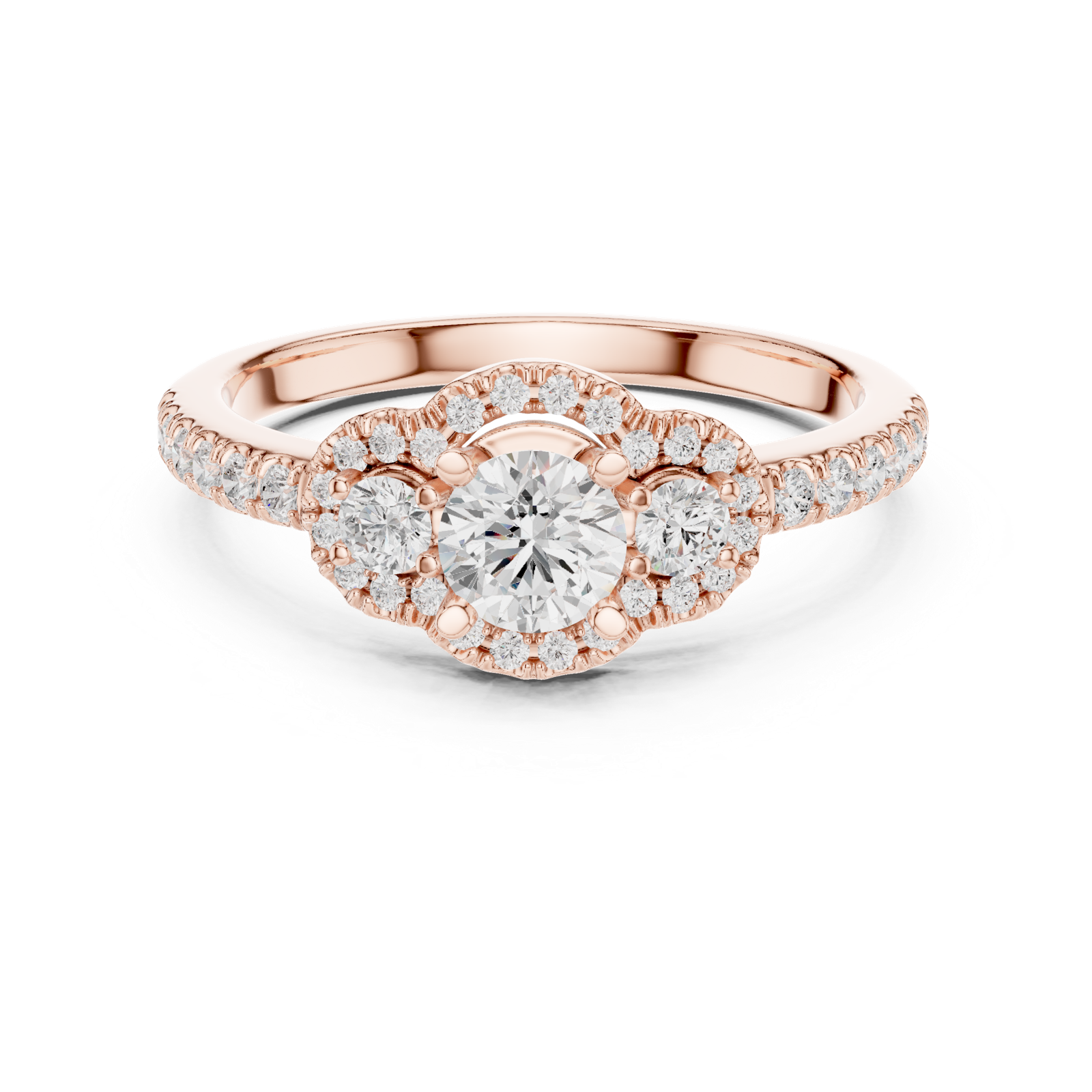 Gold Ring LR-0289, Rose Gold
