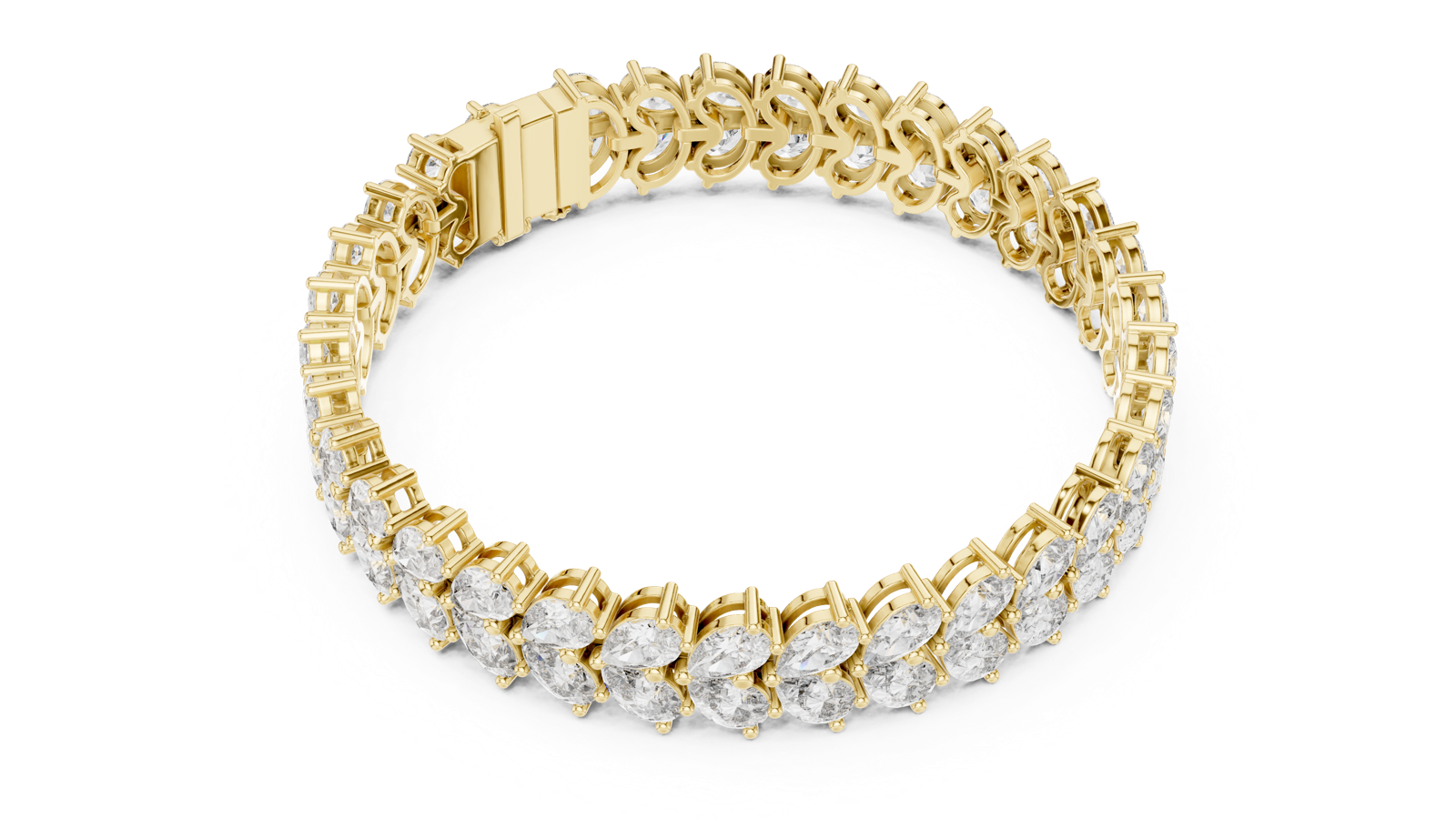 Gold Bracelet GLBR-0027, Yellow Gold, view 2