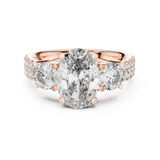 Gold Ring L03-689, Rose Gold, view 4