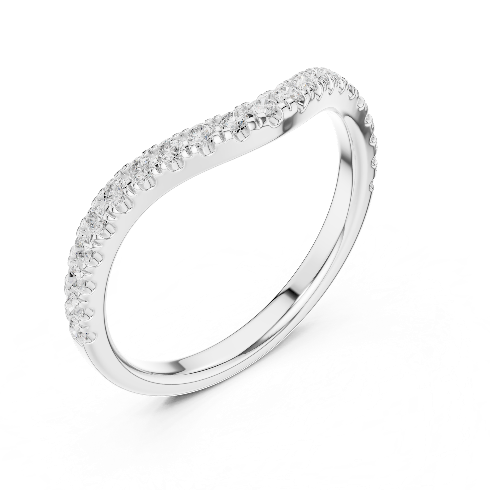 Gold Ring DDLR-791, White Gold, view 2