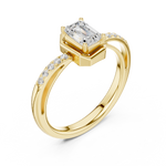 Gold Ring DDLR-520, Yellow Gold, view 2