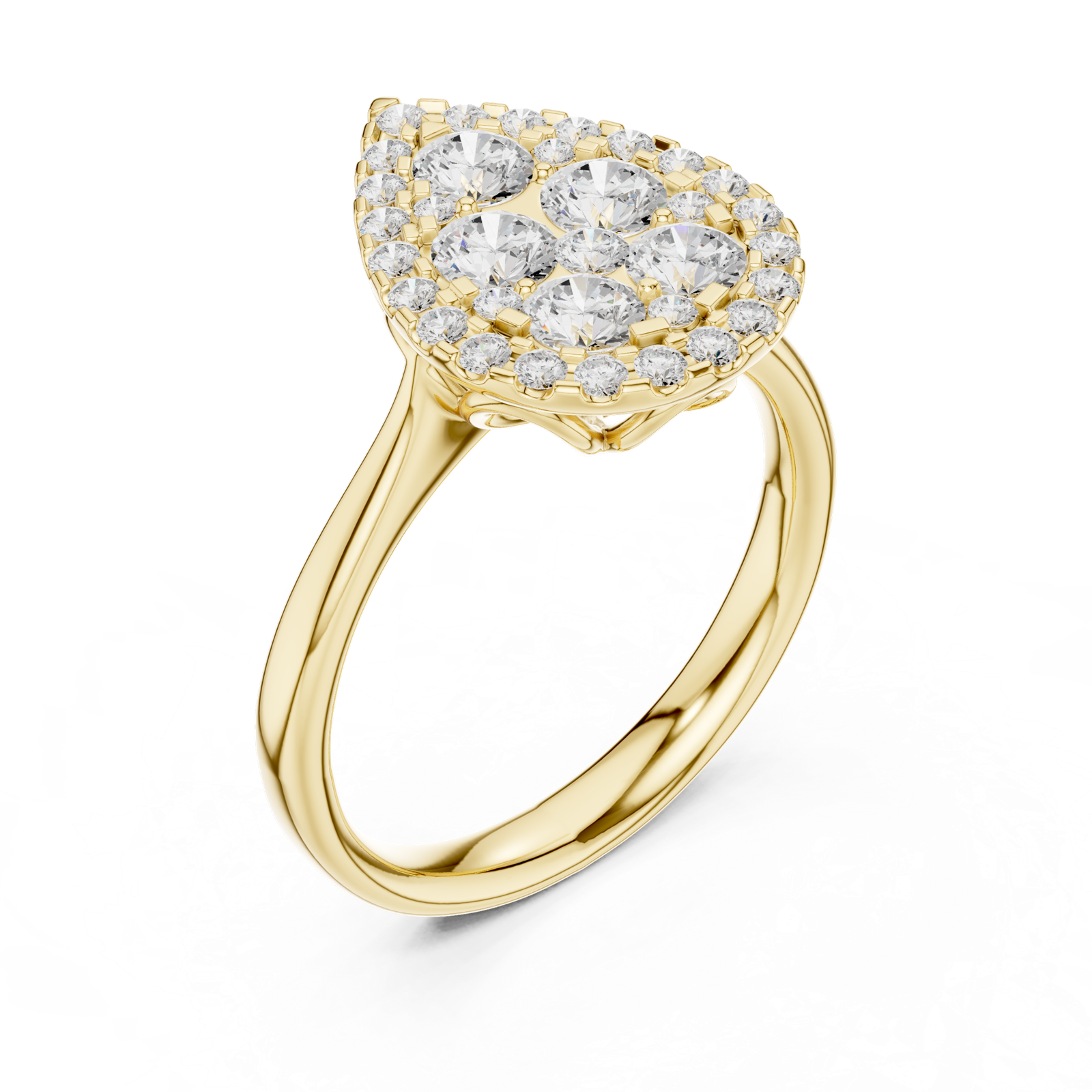 Gold Ring DDLR-785, Yellow Gold, view 2