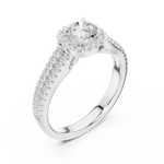 Gold Ring LR-0266, White Gold, view 2
