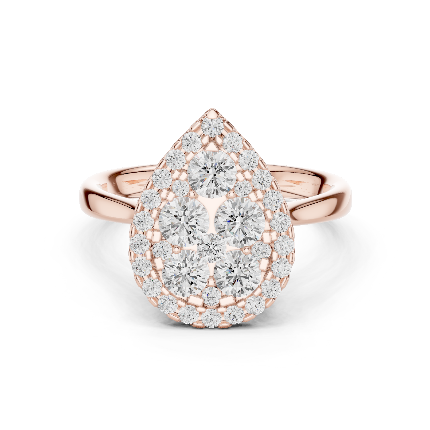 Gold Ring DDLR-785, Rose Gold
