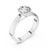 Gold Ring LR-0001, White Gold, view 2