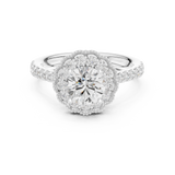 Gold Ring DDLR-665, White Gold, view 4