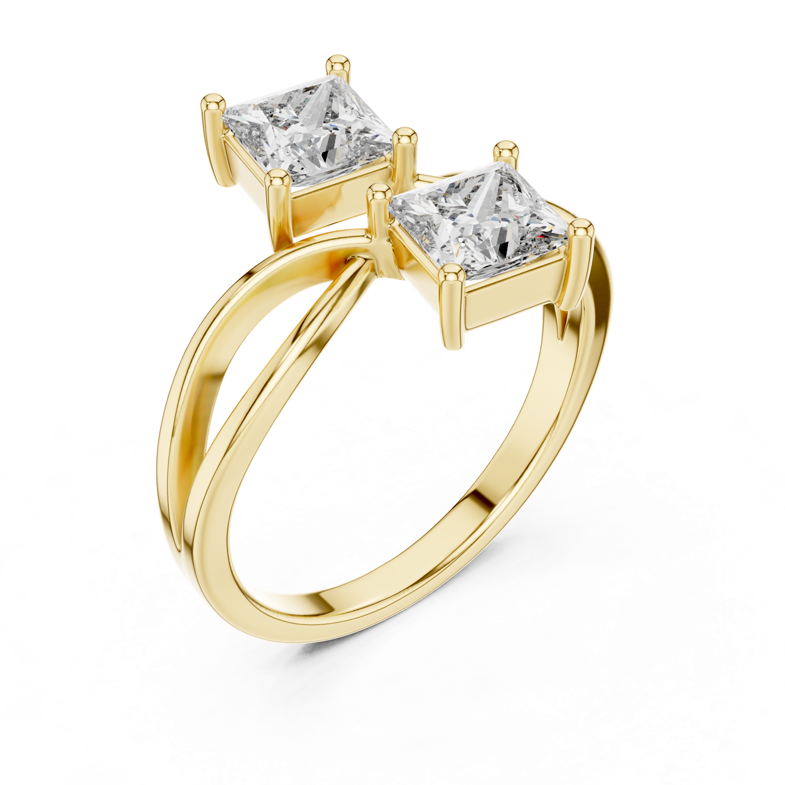 Gold Ring L03-444, Yellow Gold, view 2