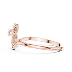 Gold Ring HLR-231, Rose Gold, view 3