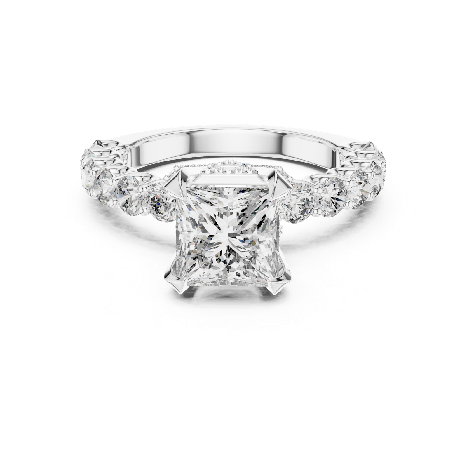 Gold Ring LR-0057, White Gold
