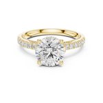 Gold Ring DDLR-263, Yellow Gold, view 4