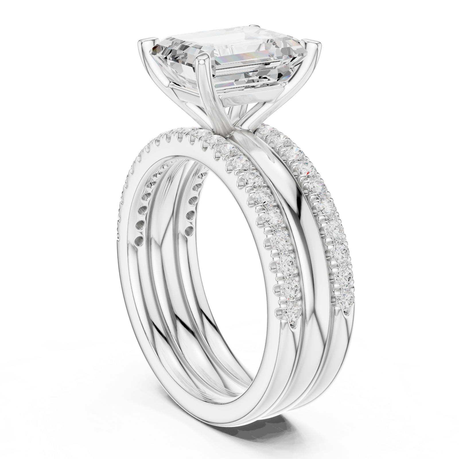 Gold Ring DDLR-947, White Gold, view 1