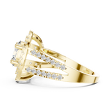 Gold Ring DDLR-348, Yellow Gold, view 3