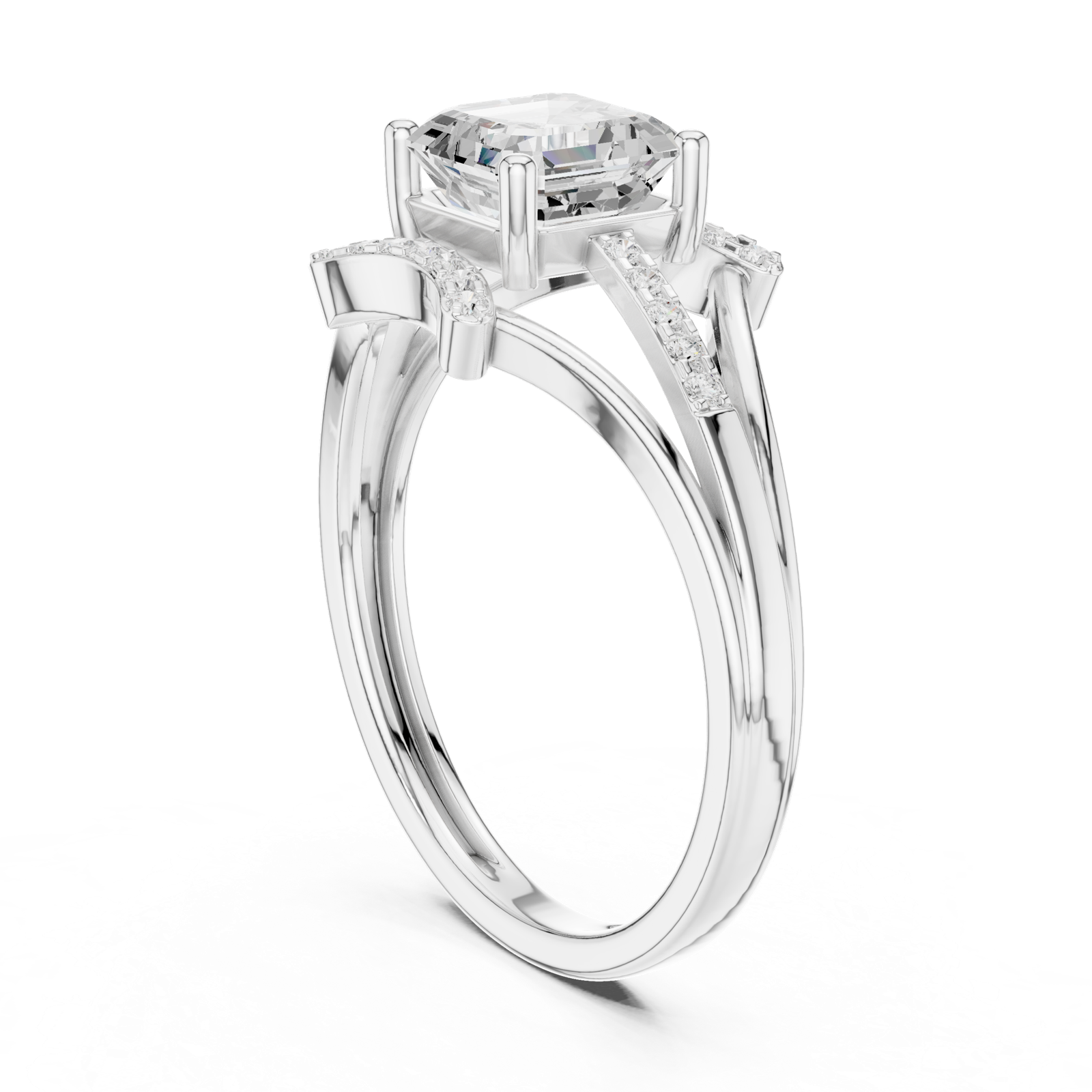 Gold Ring DDLR-505, White Gold