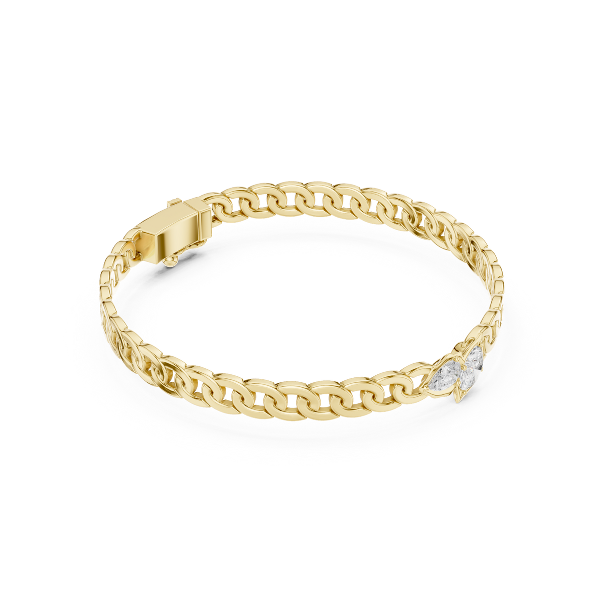 Gold Bracelet SBMB (10), Yellow Gold, view 1