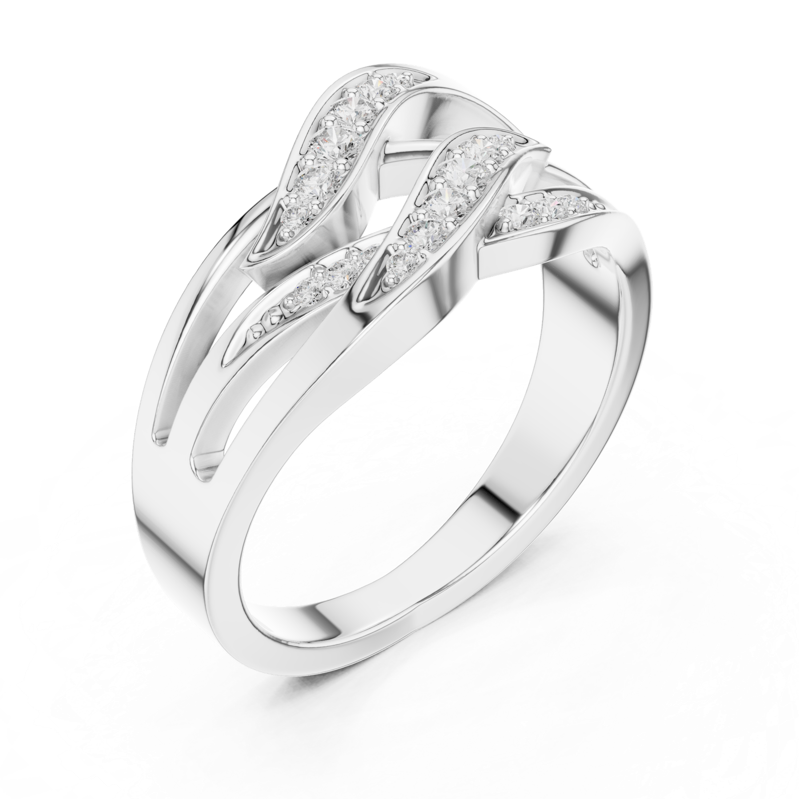 Gold Ring SBWR(49), White Gold, view 2