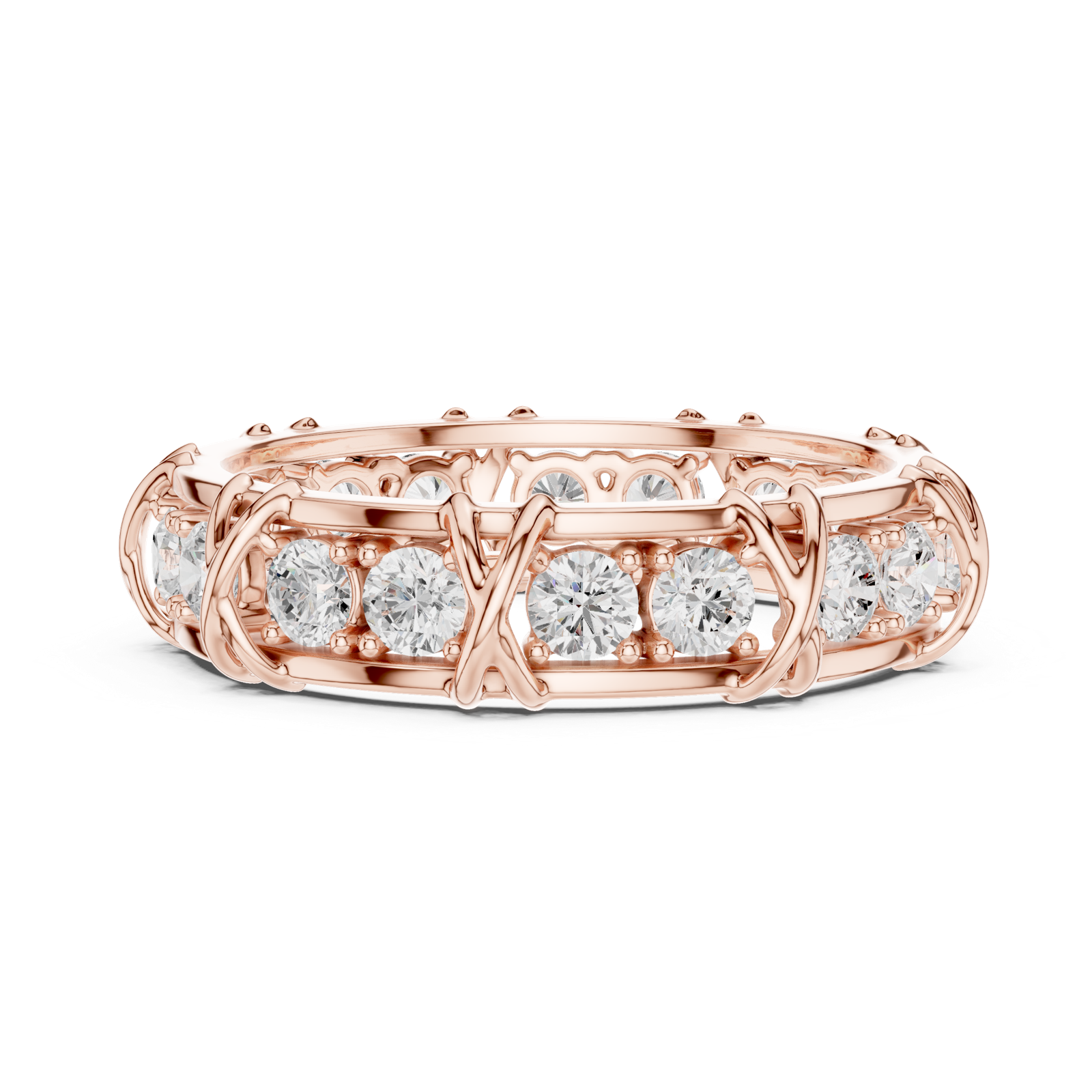 Gold Ring SBMR(46), Rose Gold, view 3