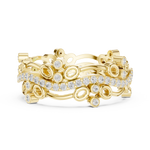 Gold Ring R44, Yellow Gold, view 3