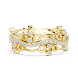 Gold Ring R44, Yellow Gold, view 3