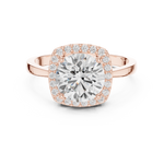 Gold Ring DDLR-809, Rose Gold, view 4