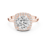 Gold Ring DDLR-809, Rose Gold, view 4