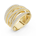 Gold Ring DDLR-855, Yellow Gold, view 2