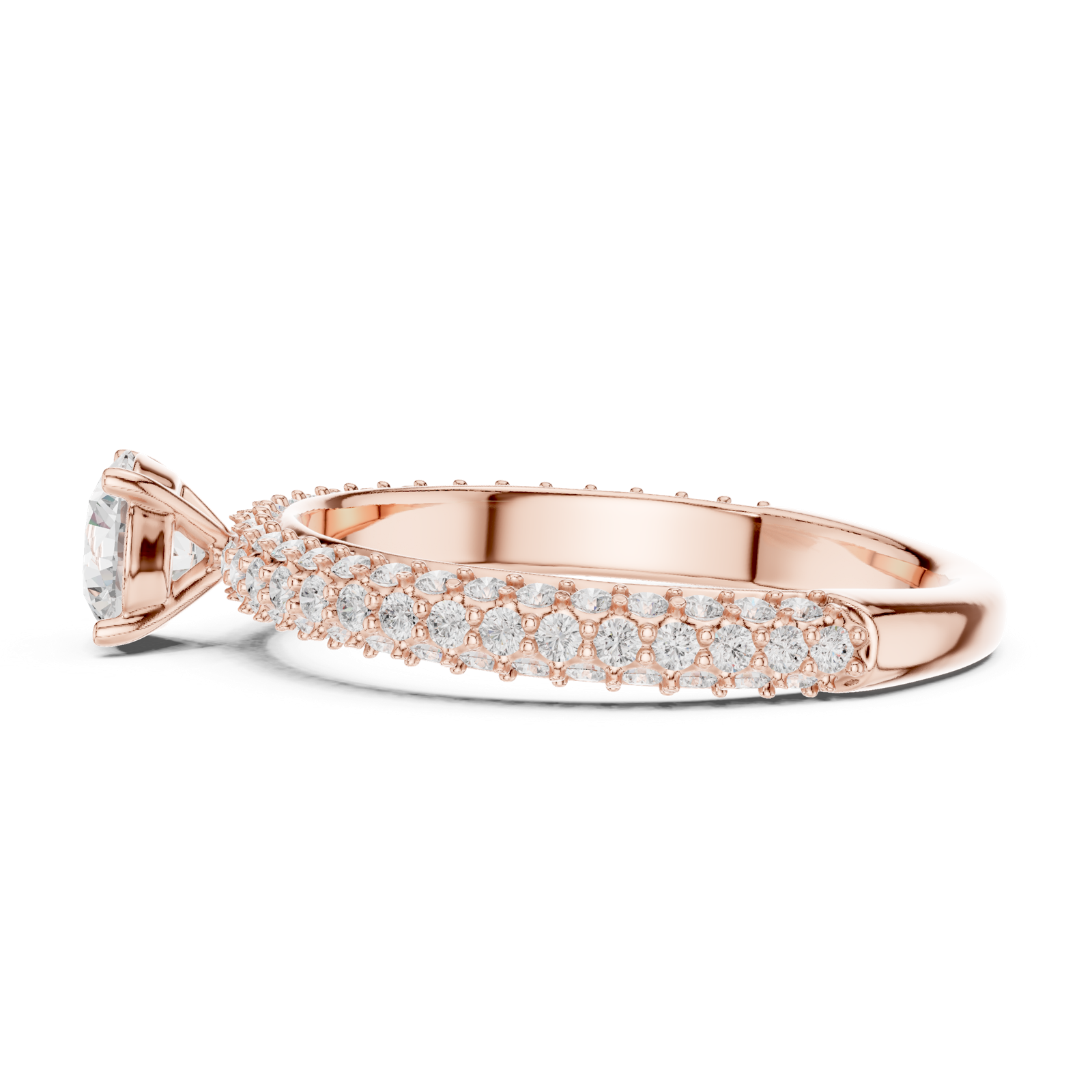 Gold Ring LR-0288, Rose Gold, view 3