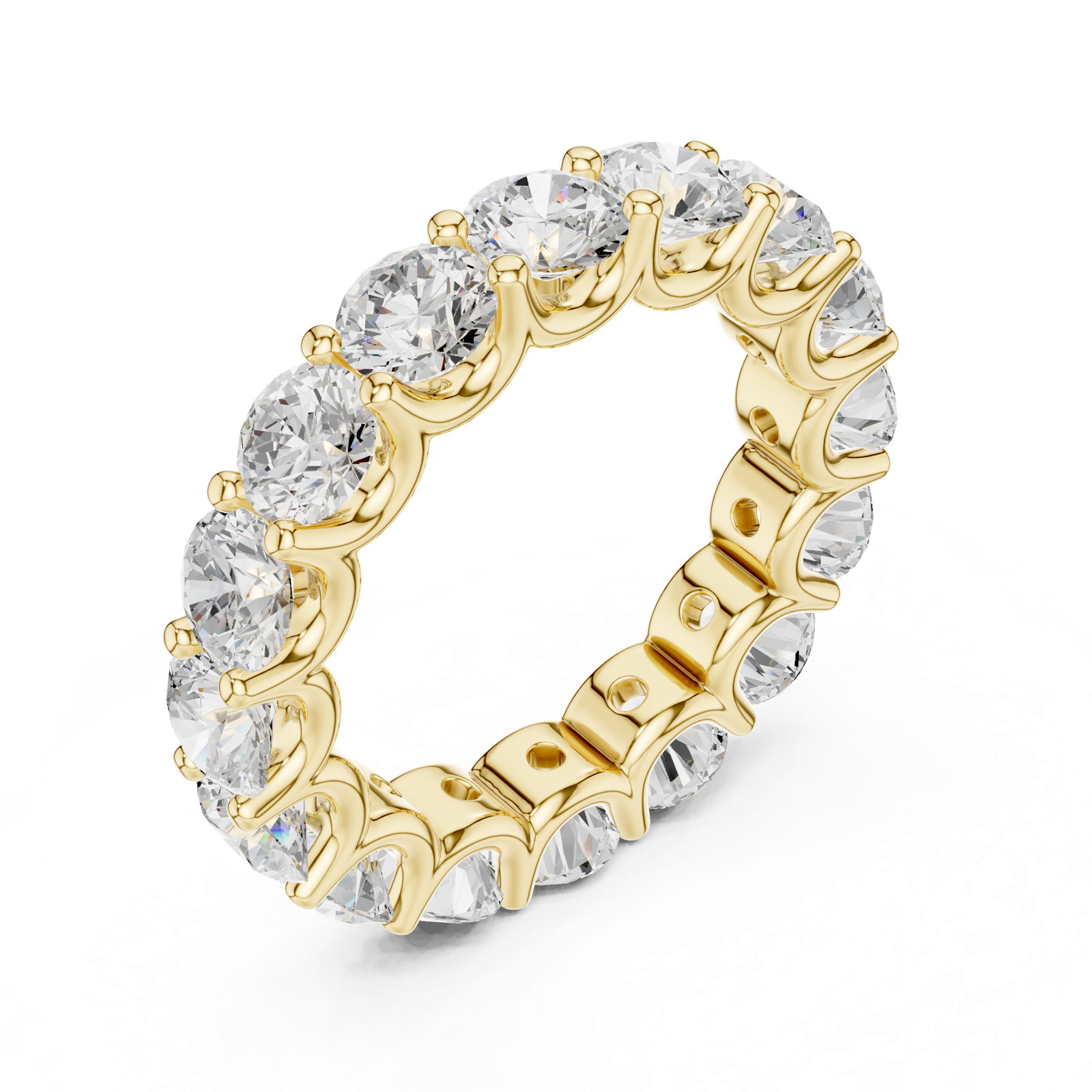 Gold Ring DDLR-660, Yellow Gold, view 2
