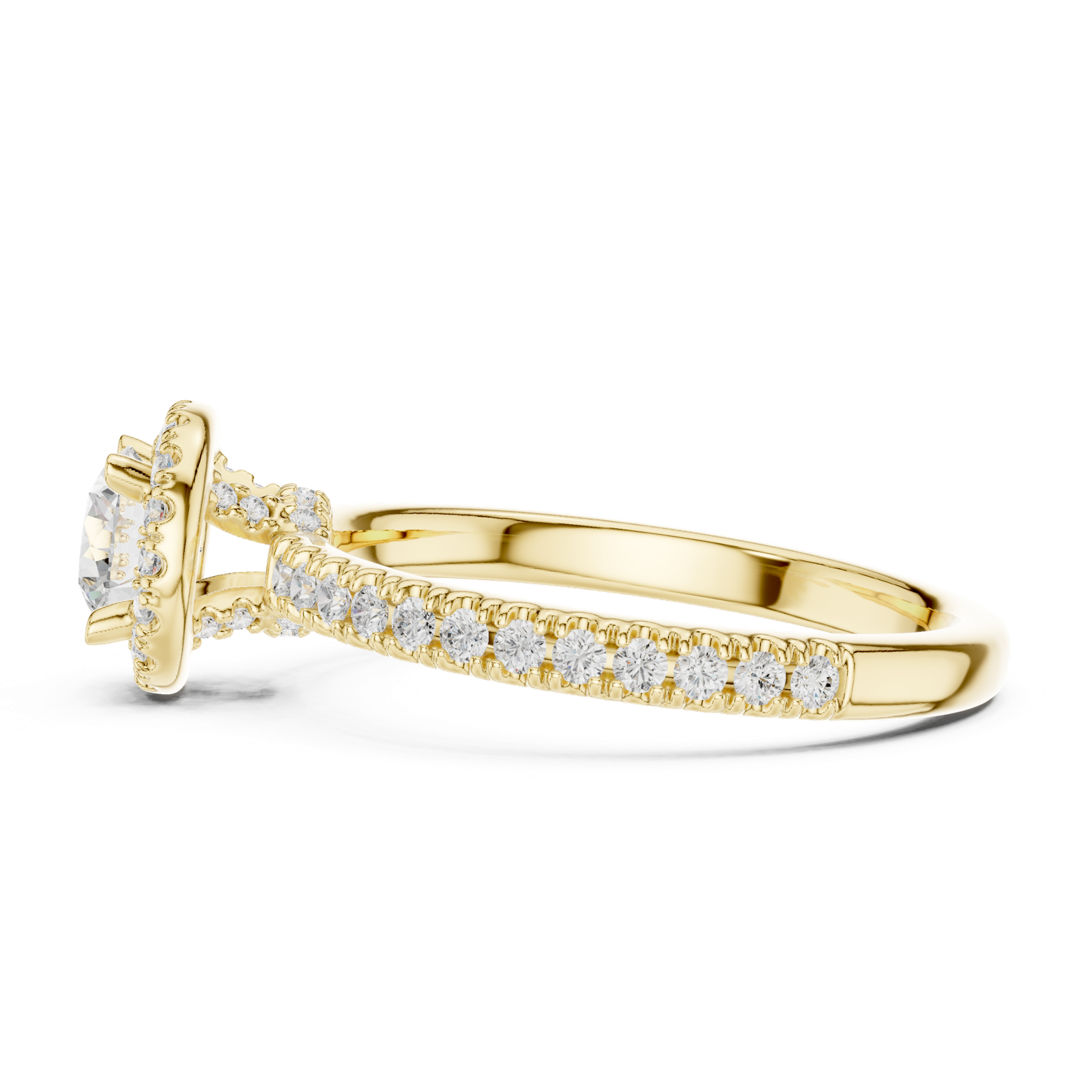 Gold Ring LR-0241, Yellow Gold, view 3