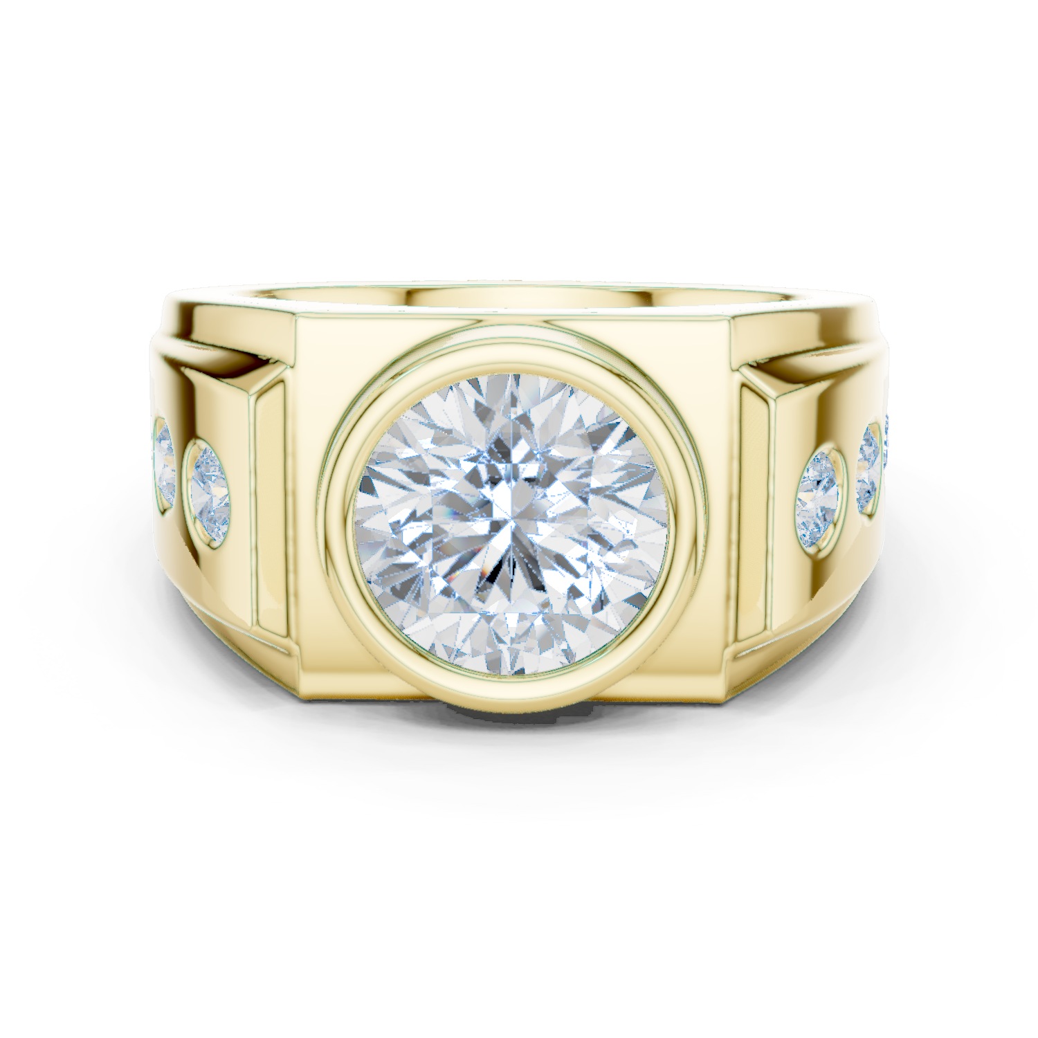 Gold Men's Ring GGR-0003, Yellow Gold