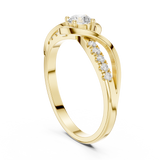 Gold Ring DDLR-836, Yellow Gold, view 1