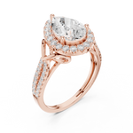 Gold Ring DDLR-397, Rose Gold, view 2