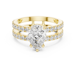 Gold Ring DDLR-1094, Yellow Gold, view 4