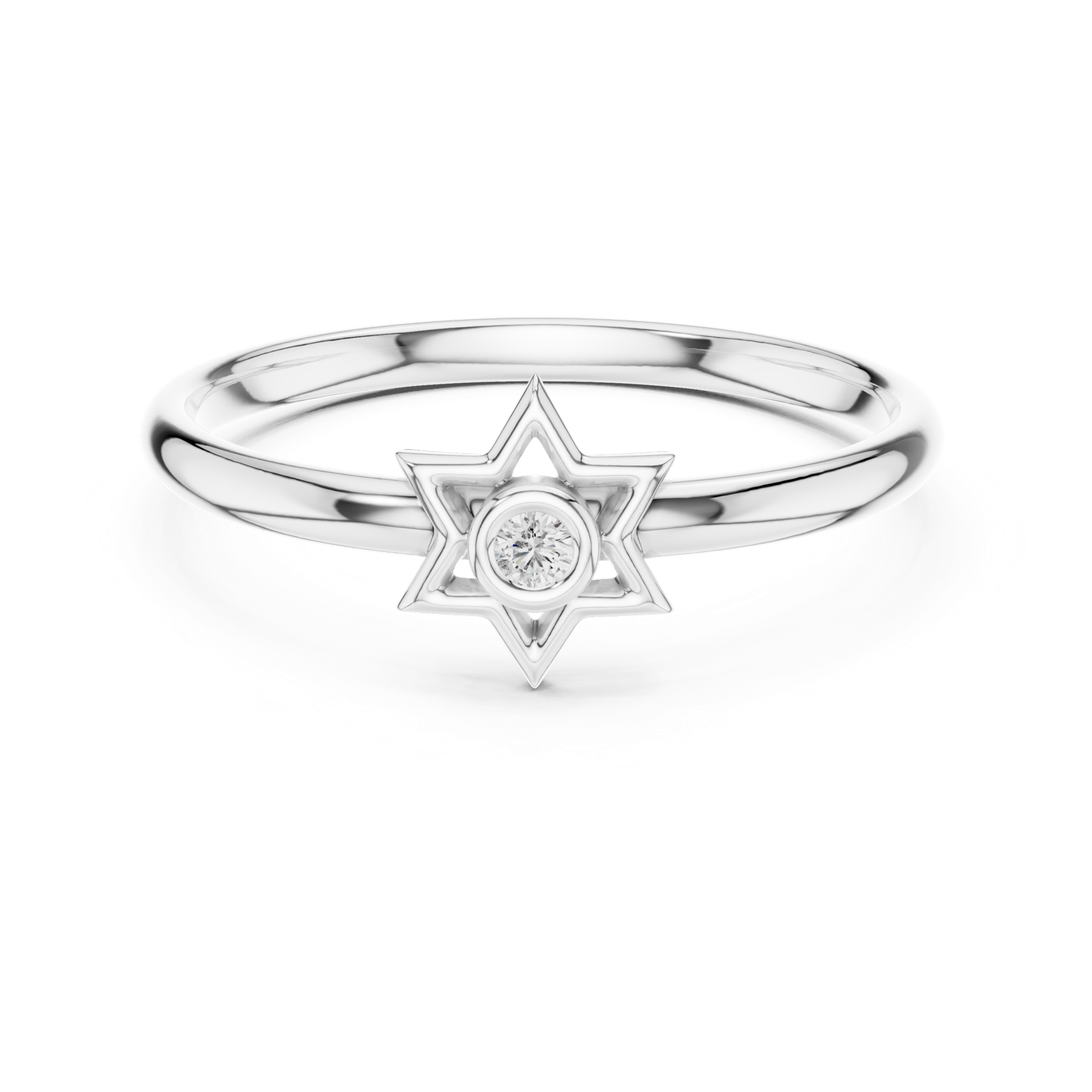 Gold Ring 1 (412), White Gold, view 4