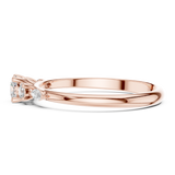 Gold Ring HLR-89, Rose Gold, view 3