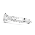 Gold Ring DDLR-1058, White Gold, view 3